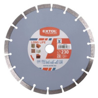 EXTOL PREMIUM kotouč diamantový řezný, segmentový Long Life, 230x22,2x2,8mm, 108915