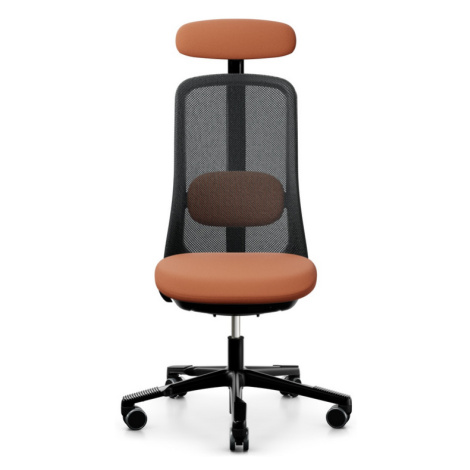 HÅG - Židle SOFI 7500 černá s opěrkou hlavy, vyšší sedák HAG