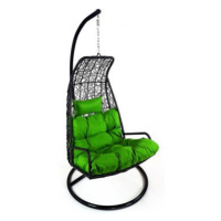Závěsné relaxační křeslo LAZY - zelený sedák