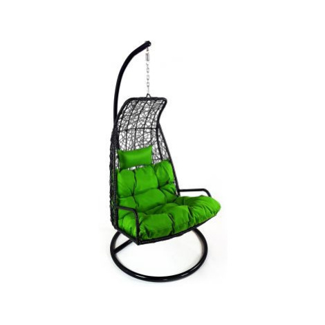 Závěsné relaxační křeslo LAZY - zelený sedák FOR LIVING
