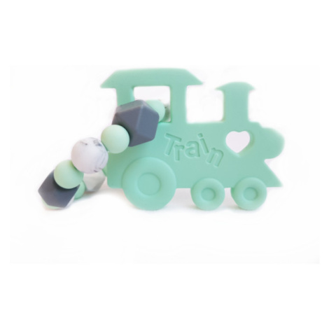 KidPro - Silikonové kousátko: Mašinka tyrkys - K914-0112KPO