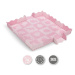 MoMi Hrací podložka pěnové puzzle ZAWI růžová 16 ks