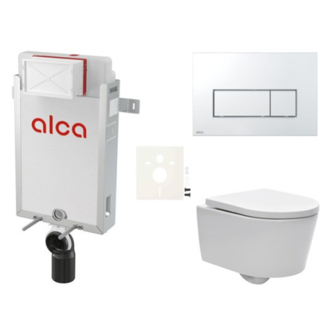 Cenově zvýhodněný závěsný WC set Alca k zazdění + WC SAT Brevis SIKOAW8