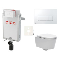 Cenově zvýhodněný závěsný WC set Alca k zazdění + WC SAT Brevis SIKOAW8