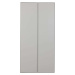 Světle šedá šatní skříň z borovicového dřeva 100x200 cm Maevy – WOOOD