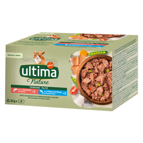Ultima Cat, 18+6 / 14+4 / 32+8 zdarma - losos a mořské ryby (40 x 85 g) Affinity Ultima