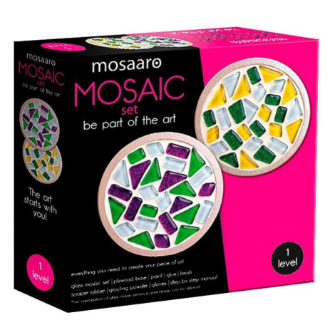 MOSAARO Sada na výrobu mozaiky - Podtácek kulatý 2 ks Figured ART