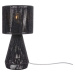 Černá stolní lampa se stínidlem z papírového výpletu (výška 40 cm) Forma Cone – Leitmotiv