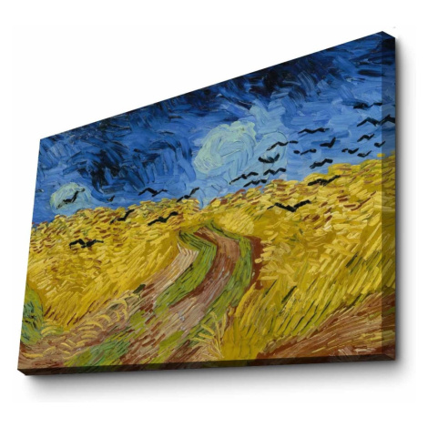 Wallity Obraz JUDD 70x100 cm modrý/žlutý