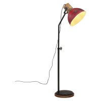 vidaXL Stojací lampa 25 W červená patina 30 x 30 x 100–150 cm E27