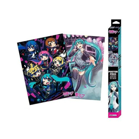 Sada plakátů Vocaloid - Postavy Chibi, 2 ks GB Eye