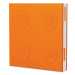 LEGO® Zápisník s gelovým perem jako klipem - oranžový