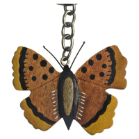 Dvěděti Dřevěná klíčenka velká Motýl