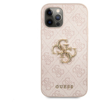 Zadní kryt Guess Big 4G Metal Logo Case pro Apple iPhone 12 Pro Max, růžová