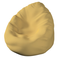 Dekoria Sedací vak s volbou látky - 3 velikosti, matně žlutá, Ø80 x 115 cm, Cotton Panama, 702-4