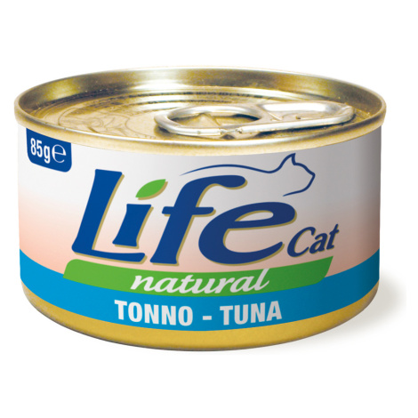 LifeCat Natural Adult mokré krmivo pro kočky 12 x 85 g - Tuňák