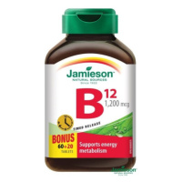 JAMIESON Vitamín B12 1200mcg s postupným uvolňováním 80 tablet