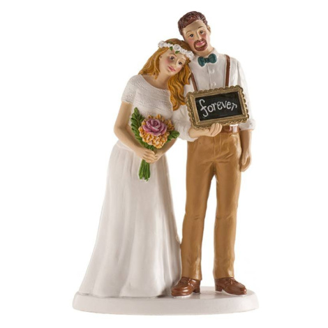 Svatební figurka na dort s nápisem navždy - Dekora