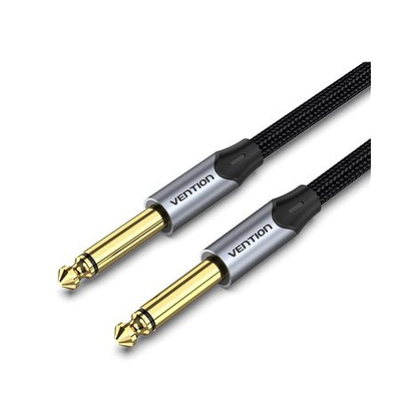 Vention Cotton Braided 6.5mm Male to Male Audio Cable 3m Gray Aluminum Alloy Type