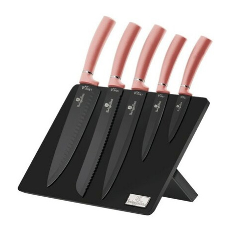 Berlinger Haus 6dílná sada nožů s magnetickým stojanem I-Rose Edition