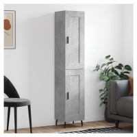 vidaXL Skříň highboard betonově šedá 34,5x34x180 cm kompozitní dřevo