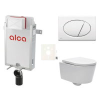 Cenově zvýhodněný závěsný WC set Alca k zazdění + WC SAT Brevis SIKOAW1