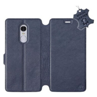 Flip pouzdro na mobil Xiaomi Redmi Note 4 Global - Modré - kožené - Blue Leather