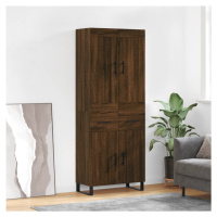 vidaXL Skříň highboard hnědý dub 69,5 x 34 x 180 cm kompozitní dřevo