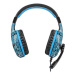 Fury Herní sluchátka s mikrofonem Hellcat, drátové, modré podsvícení, jack 3,5mm, kabel délka 2m