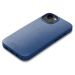 Mujjo Full Leather kryt Apple iPhone 13/14/15 modrý