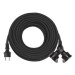 EMOS Venkovní prodlužovací kabel s 2 zásuvkami ZANE 25 m černý
