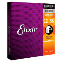 Elixir 11077 Nanoweb 12-56 Struny pro akustickou kytaru