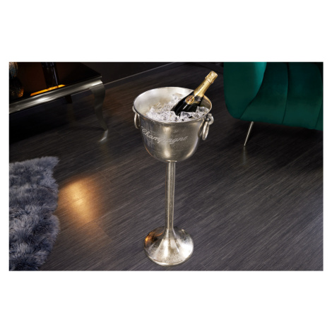 LuxD Designový chladič šampaňského Champagne 80 cm stříbrný