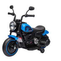 Mamido Dětská elektrická motorka Chopper Faster modrá