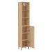 vidaXL Skříň highboard dub sonoma 34,5 x 34 x 180 cm kompozitní dřevo