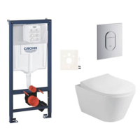 Závěsný wc set do lehkých stěn / předstěnová montáž Glacera Ava SIKOGRSAVAA