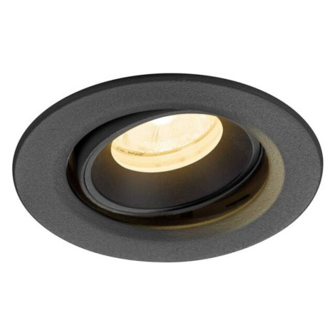 BIG WHITE (SLV) NUMINOS MOVE XS Stropní vestavné svítidlo, 3000 K, 20°, IP20, kulaté, černé 1009