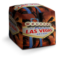 Sablio Taburet Cube Fabulous Las Vegas: 40x40x40 cm