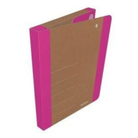 Donau Box na spisy Life A4 karton - neonově růžový