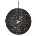 Retro závěsná lampa černá 60 cm - Lina Ball