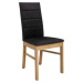 BRW OSTIA jídelní židle, dub přírodní/černá