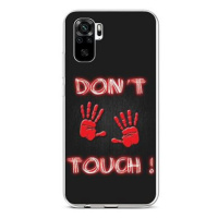 TopQ Kryt Xiaomi Redmi Note 10 silikon Don't Touch Red 58077