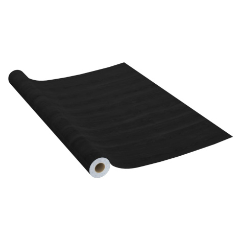 vidaXL Samolepicí tapeta na nábytek tmavé dřevo 500 x 90 cm PVC