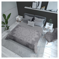 Detexpol Luxusní přehoz na postel 220x240 cm - Mandala šedá