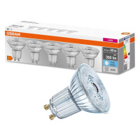 5PAK LED žárovka LED GU10 4,3W = 50W 350lm 4000K Neutrální 36° OSRAM Base