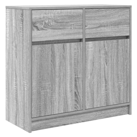 vidaXL Příborník se zásuvkou Grey Sonoma 80x34x76cm Dřevěná konstrukce