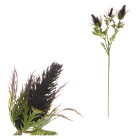 Umělá květina Eryngium fialová, 66 cm