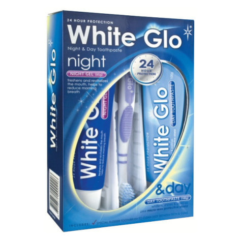 White Glo Noční a denní bělicí zubní pasty + ZDARMA kartáček
