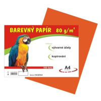 Barevný papír A4 80 g - 100 ks - oranžový