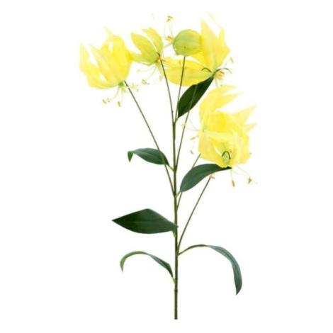 Gloriosa LILY řezaná umělá žlutá 90cm Nova Nature
